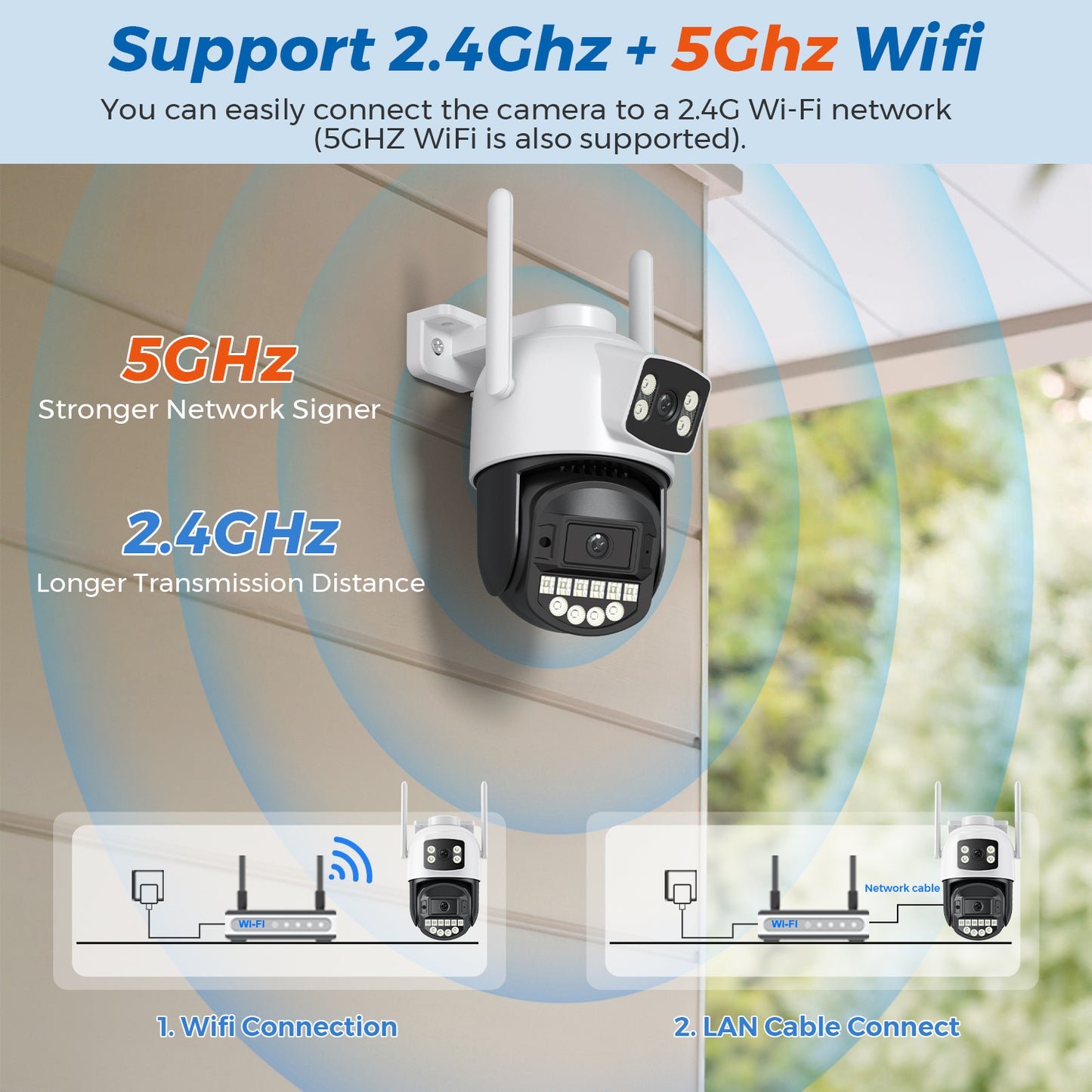Cámara de vigilancia IP PTZ 4K de 10MP