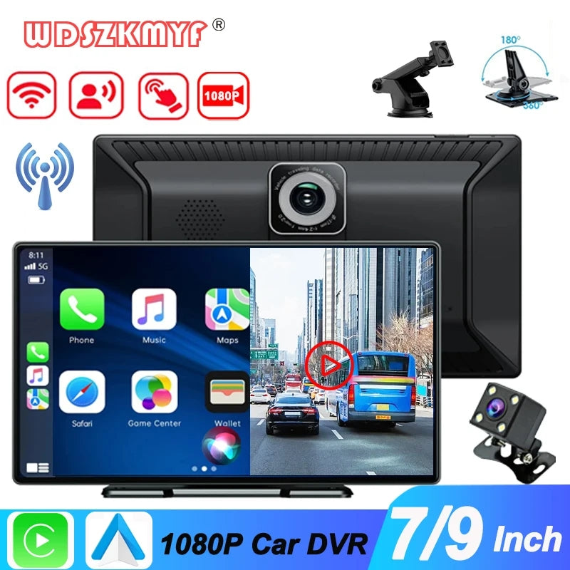 Pantalla Doble Cámara Android Carplay 9 pulgadas