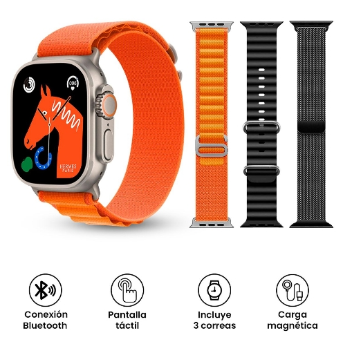 Set de Smartwatch S9 Ultra + 3 correas