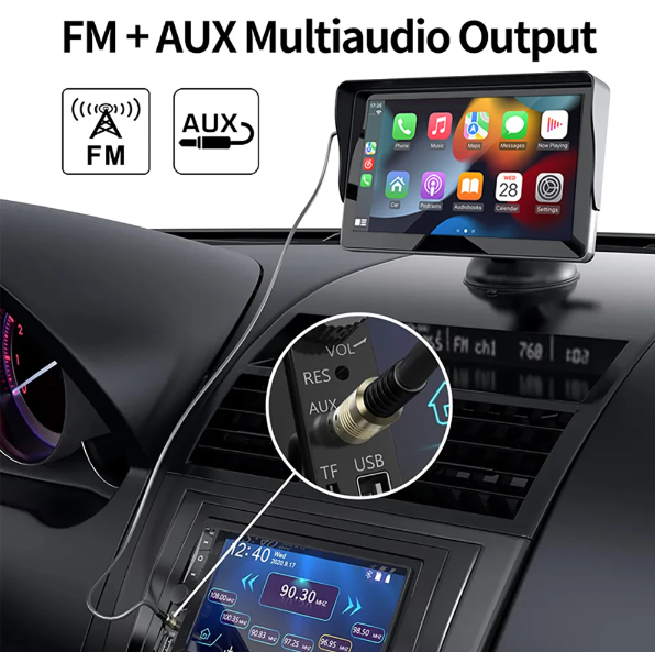 Pantalla Doble Cámara Android Carplay 9 pulgadas