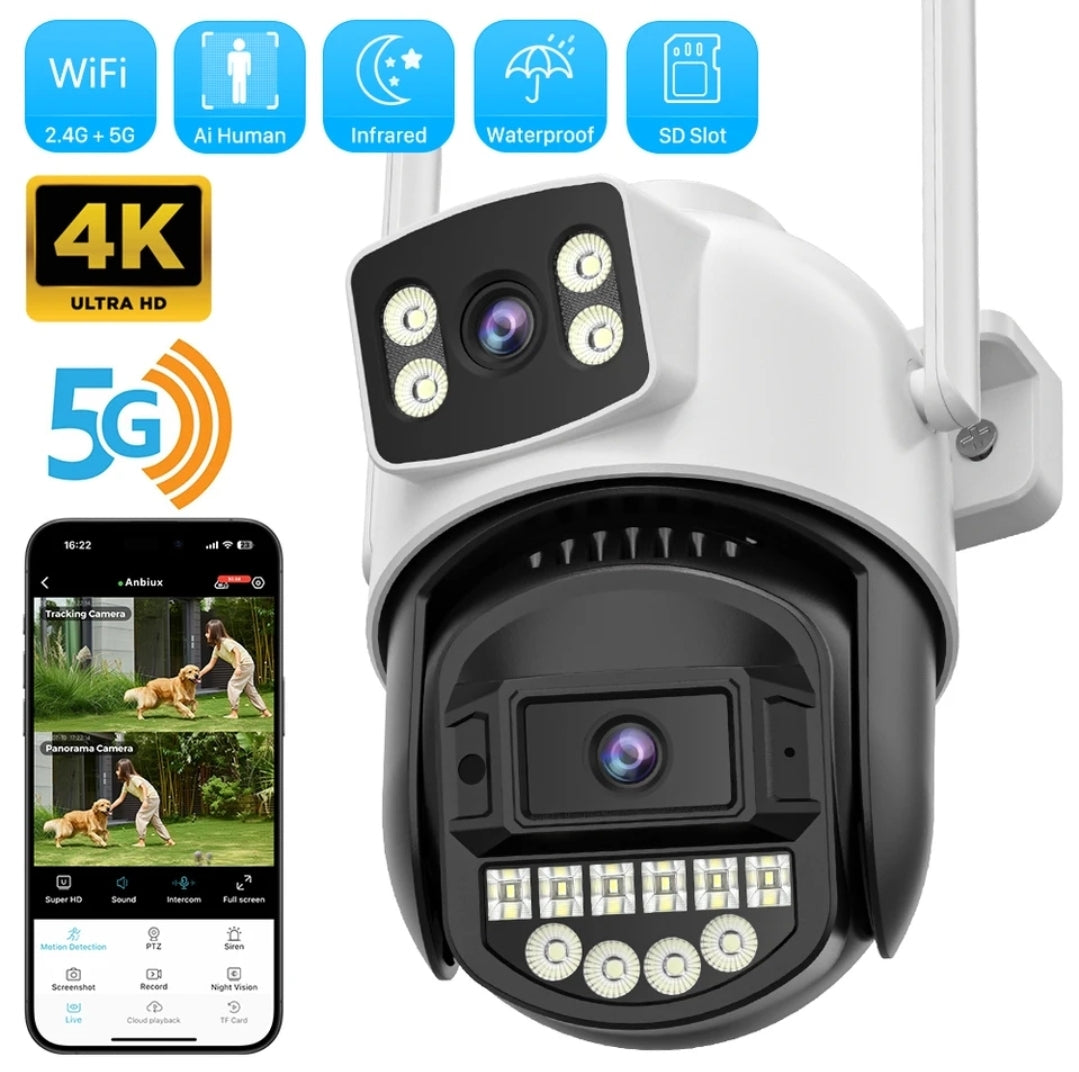 Cámara de vigilancia IP PTZ 4K de 10MP