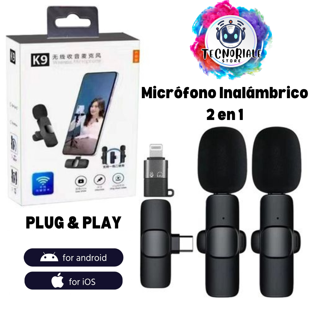 Micrófono Inalámbrico K9 2 En 1 – iPhone O Android - Nitro Systems