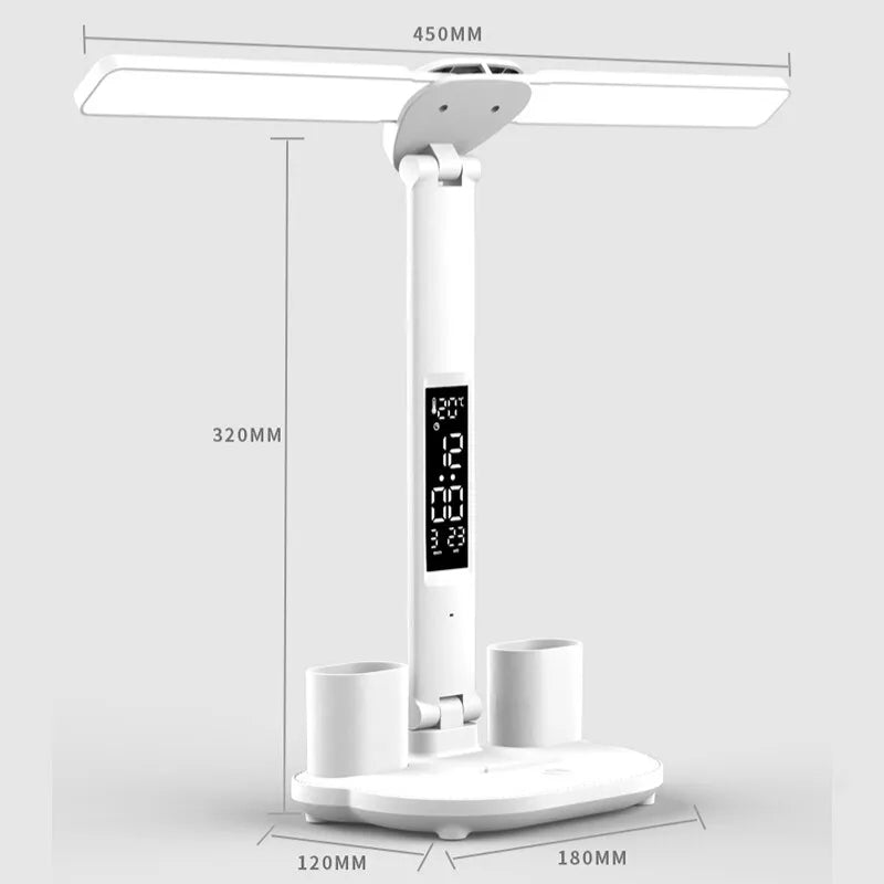 Lámpara de mesa con Reloj LED