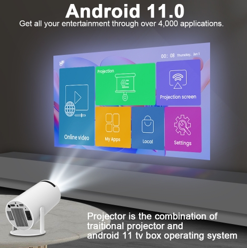 Proyector Smart 4K Android 11