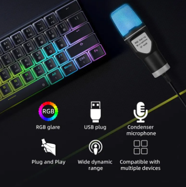 Micrófono RGB Gaming