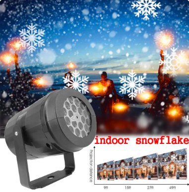 Proyector de copos nieves