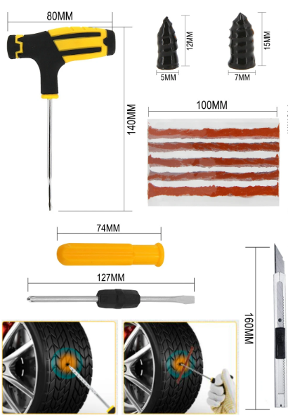 Kit de reparación de neumáticos