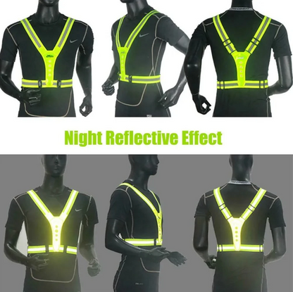 Chaleco reflectivo con luces LED