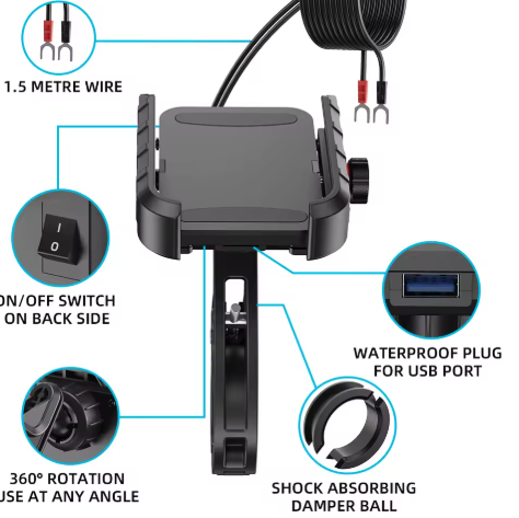 Soporte de metal con cargador