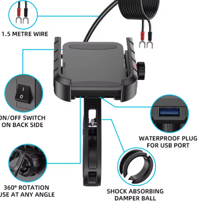 Soporte de metal con cargador