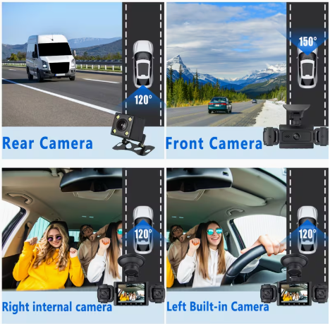 Dash cam 4 camaras