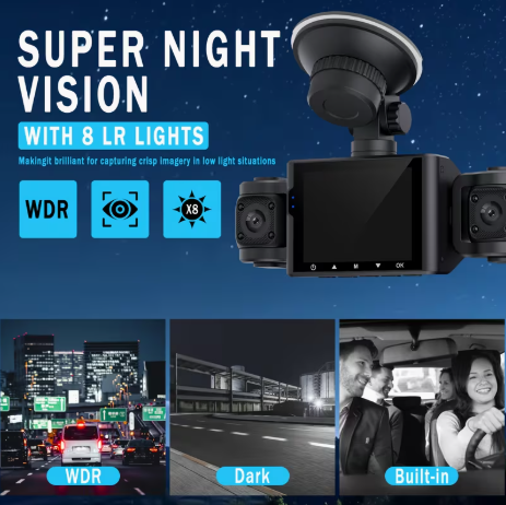 Dash cam 4 camaras