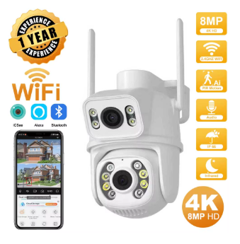 Camara de Vigilancia con Doble Lente 8MP