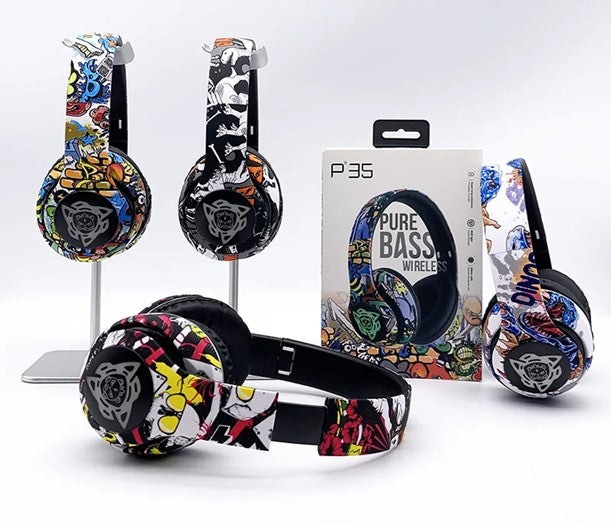 Audífonos Inalámbricos P35 Pure Bass Headset