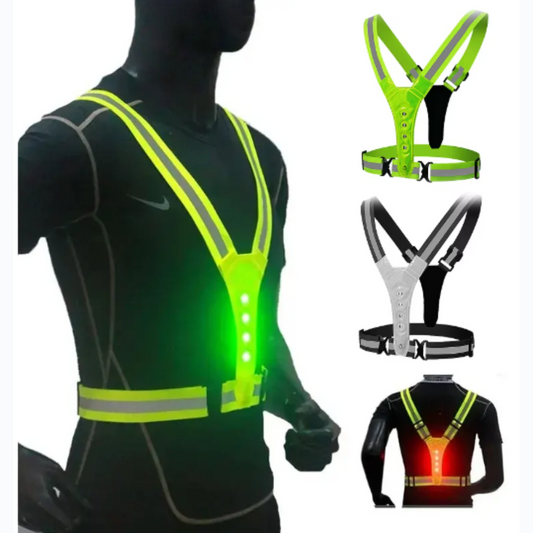 Chaleco reflectivo con luces LED