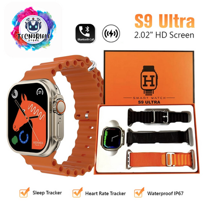 Set de Smartwatch S9 Ultra + 3 correas